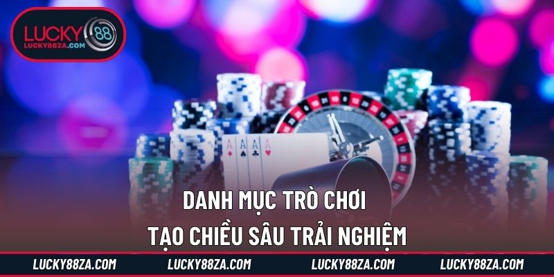 Danh mục trò chơi tạo chiều sâu trải nghiệm